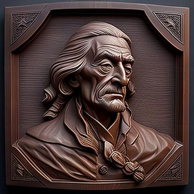 3D model William Bradford American artist (STL)